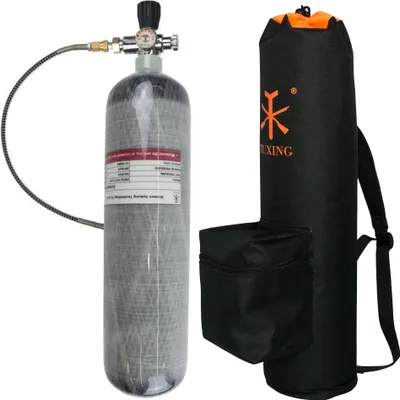 Immagine prodotto di Bombola in fibra di carbonio TUXING, capacità 3,0L, pressione di esercizio 300BAR, 3L con valvola Bag B