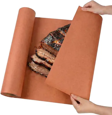 Zdjęcie produktu dla Papier do pieczenia, różowy, 40 cm x 10 m, odporny na wysokie temperatury, idealny do grillowania i barbecue