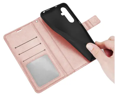 Produktbild von Handy Tasche für Samsung Galaxy A05s Hülle Handyhülle Klapphülle Wallet Case in Rosegold