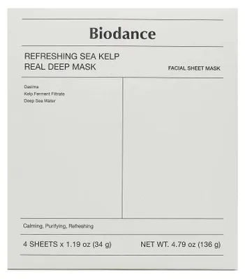 Image de Masque rafraîchissant Biodance Real Deep aux algues (boîte)