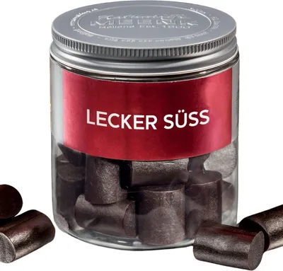 Produktbild von MEENK Lecker Süss, Weiches Lakritz in der Dose, 180 g