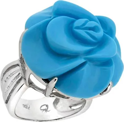 Produktbild von Ring aus der Sarah Kern Kollektion, Serie Galateria Heat, in Blau, Größe 18