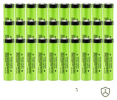 Zdjęcie produktu dla Bateria litowo-jonowa, pojemność 4800 mAh, prąd rozładowania ciągłego 30A, model NCR21700, zestaw 30 sztuk
