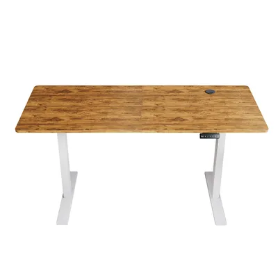 Immagine prodotto di SONNI Burnt Cloud scrivania regolabile elettricamente in altezza 140x60 cm, portata 80 kg, con blocco bambini e funzione memoria, spessore piano 15 mm