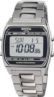 Produktbild von Boccia 3738-05 Digital Armband-Uhr Titan Grau