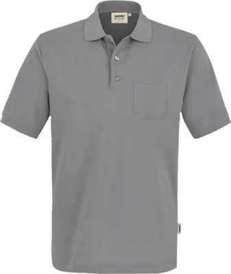 Produktbild von HAKRO Pocket-Poloshirt Mikralinar® 812, titan, L