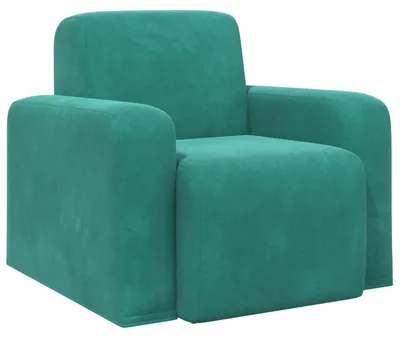 Image de Fauteuil VidaXL en velours turquoise