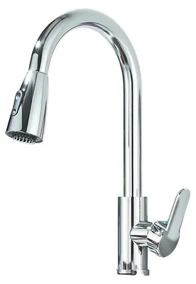 Obrázek produktu pro Kuchyňská baterie, výsuvná sprchová funkce, páková, chrom