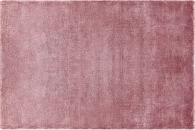 Produktbild von BELIANI Teppich Rosa Viskose 140 x 200 cm Kurzflor Rechteckig mit Baumwoll-Unterseite Modern Industrial Einfarbig Handgewebt Wohnzimmer Schlafzimmer