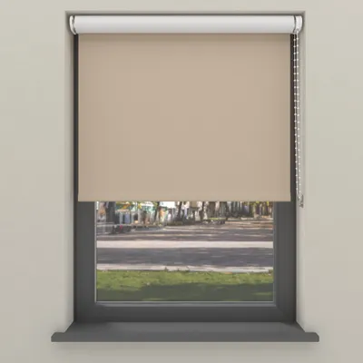 Produktbild von Cocoon Home Rollo Klemmfix ohne Bohren 150x190 - Verdunkelnd - Kamel