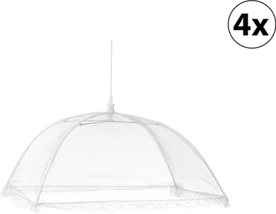 Produktbild von 4er Set weiß Speisehaube 36cm - Garten - Schutz - Outdoor
