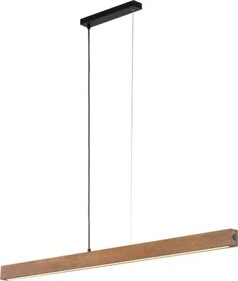 Produktbild von Tk Lighting Led Holzhängeleuchte Teo Hängeleuchte Led Walnuss 126 Cm Touchdimmer