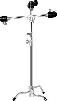 Produktbild von Andoer Mini C-Stand 20,8 Zoll Schreibtischstativ Telefonstativ Aluminiumlegierung 10 kg Tragfaehigkeit 2 Abschnitte mit abnehmbarer Querstange Desktop-Stativ fuer Live-Stream/Videoaufzeichnung