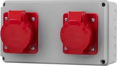 Produktbild von Horizontaler Verteiler - Steckdosen 2x16A/5P F3.1249