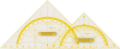 Produktbild von GeoMeto Geometriedreieck 80cm, Geodreieck mit Magneten, plexiglas transparent