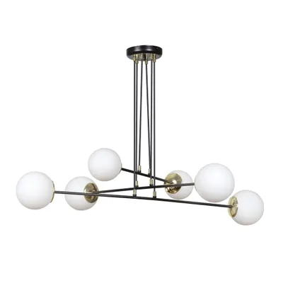 Obrázok produktu pre Luster Emibig 6xE14 40W OGNIS 6 BLACK 966/6