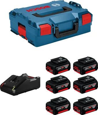 Immagine prodotto di Set di alimentazione BOSCH (6 x 5,0 Ah + GAL18V-40 + L-Boxx 136)