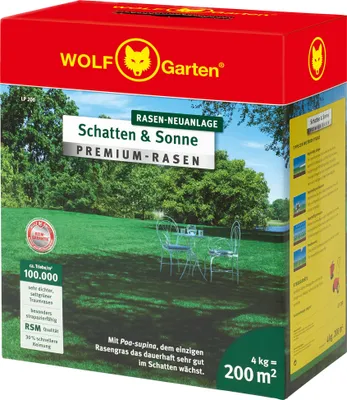 Obrázok produktu pre WOLF-Garten 3820050 Lawn seed shadow & Sun LP 200 1 pc(s)