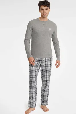 Obrázek produktu pro Pánské pyžamo 40946 Usher Šedá 2XL