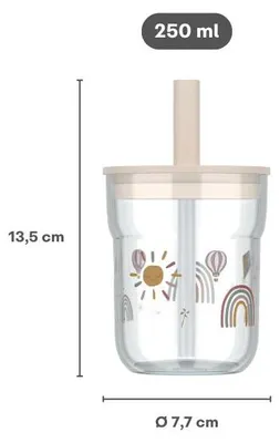 Produktbild von Mepal - Kinderbecher + Strohhalm Mio Little Dutch - 250 ml - Little Farm