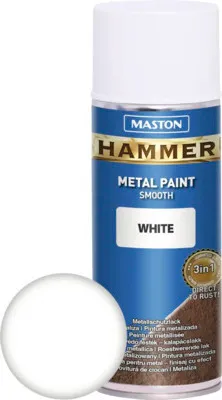 Produktbild von Sprühlack Maston Hammer Metallschutz glatt weiss 400 ml