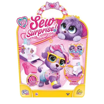 Produktbild von Little Live Pets 30173 Sew Surprise lila Haustier + magische Nähmaschine