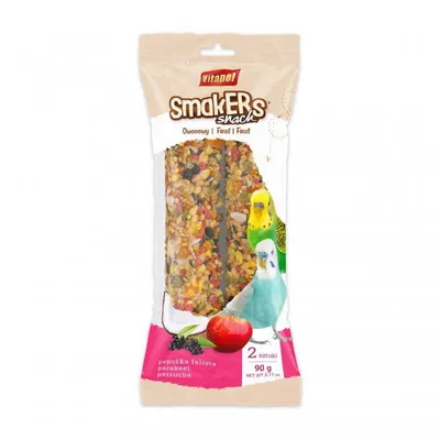 Zdjęcie produktu dla Vitapol - Smakers owocowy dla papużki falistej w folii 2 szt - 90 g