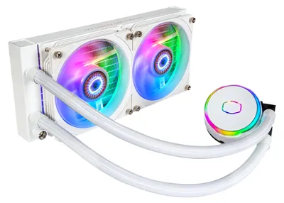 Immagine prodotto di Cooler Master MasterLiquid PL240 Flux White Edition Computer Case Raffreddamento a liquido 12 cm Bianco