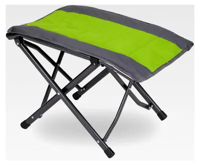 Produktbild von Faltbare Beinauflage Siena | Klapphocker für Camping und Outdoor, belastbar bis 120 kg | Klappbarer Campinghocker mit Tragetasche | Zubehör für Campingmöbel