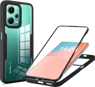 Produktbild von 360 Grad Handyhülle für Xiaomi Redmi Note 12 5G Full Cover Rundum Schutz Farbe: Schwarz