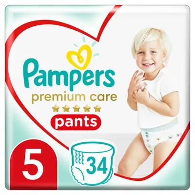 Produktbild von Pampers Premium Care Pants Value Pack plienkové nohavičky veľkosť 5 (34 ks)