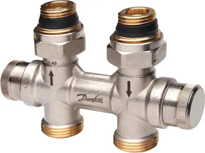 Productafbeelding van Danfoss dynamische afsluiterblok RLV-KDV voor ventiel-aansluiting R 1/2 inch, doorgaand, 1 stuk.