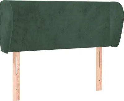 Immagine prodotto di vidaXL Testiera con orecchie verde scuro 93x23x78/88 cm in velluto