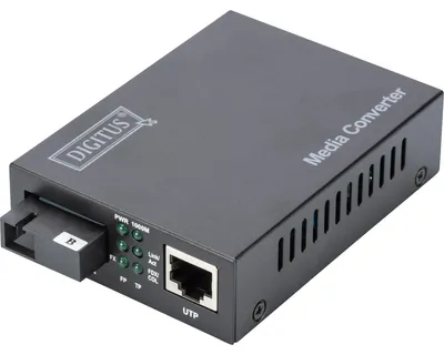 Obrázek produktu pro Digitus DN-82123, 1000 Mbit/s, 10Base-T, 100Base-TX, 1000Base-TX, 1000Base-LX, IEEE 802.3, IEEE 802.3u, IEEE 802.3z, Gigabit Ethernet, 10,100,1000 Mbit/s