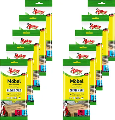 Produktbild von Poliboy Reinigungstücher Möbel Staubmeister 10er Set - Inhalt 240 Stück, Reinigung Pflege
