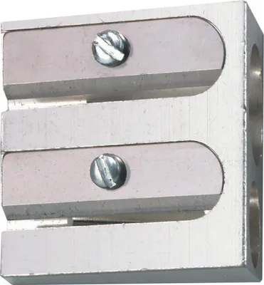 Image de Herlitz Doppelanspitzer Metall Keilform 2 Durchmesser Blister