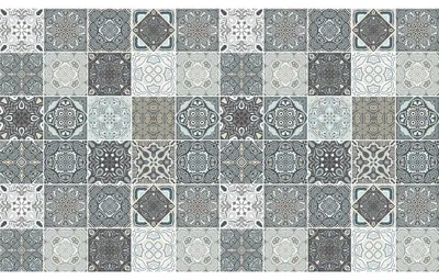 Immagine prodotto di Adesivi decorativi per pareti in cucina e in bagno – 60 adesivi Amberta Azulejos – 60 adesivi da 15 x 15 cm