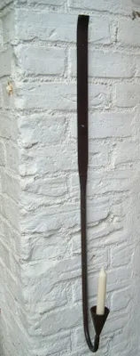 Produktbild von Stilvoller, schwerer Wandkerzenhalter, Kerzenständer, Eisen massiv, 91