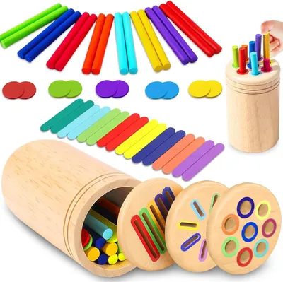 Immagine prodotto di Montessori Lernspielzeug für Babys und Kleinkinder zur Förderung der Entwicklung