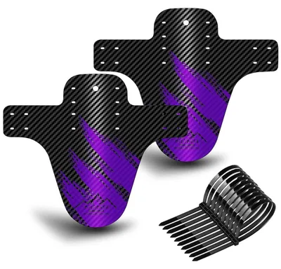 Produktbild von Schutzbleche Mountainbike MTB Vordere und Hintere Kompatible Mudguard Violett 2 Stück