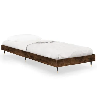Immagine prodotto di vidaXL Struttura letto senza materasso rovere fumé 75x190 cm materiale a base di legno
