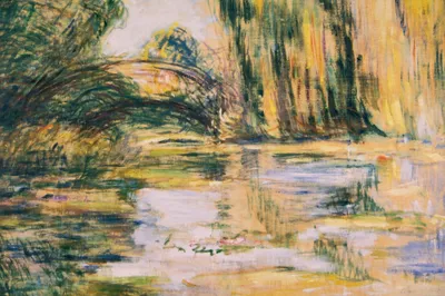 Produktbild von Claude Monet Kunstdruck Bild - Seerosenteich: Die Brücke, 1899 (80 x 120 cm)