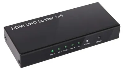 Produktbild von Club3D HDMI Splitter 1 Eingang -> 4 Ausgänge 4K60Hz UHD retail