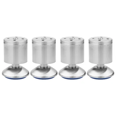 Imagen del producto de Patas para muebles, patas de acero inoxidable para mesas y camas, patas para mesas y camas, patas para armarios, patas de armario con altura ajustable