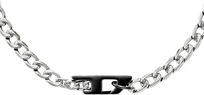 Immagine prodotto di Collane Catena Diesel Argento Da 50 cm a 70 cm Collezione D Logo - uomo