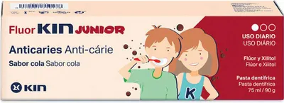 Image de Fluorkin Junior Cola Dentifrice 75 ml