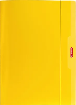 Image de Pochette A4 avec élastique « Color Blocking » jaune