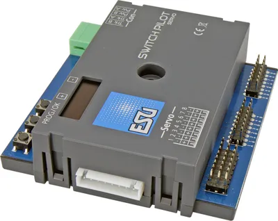 Produktbild von ESU 51832 SwitchPilot 3 Servo, 8-fach Servodecoder, DCC/MM, OLED, mit RC-Feedback, updatefähig, RETAIL verpackt