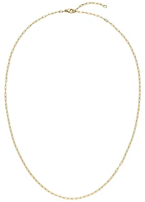 Produktbild von 1,5mm Paper-Clip Kette Halskette Collier aus 750 Gold Gelbgold 42-45cm