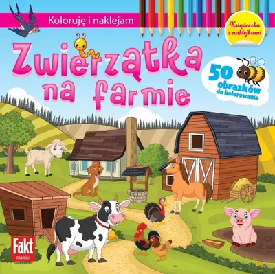 Zdjęcie produktu dla Koloruję i naklejam. Zwierzątka na farmie